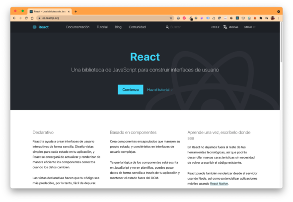 React official website