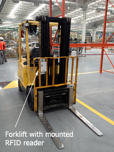 forklift with rfid